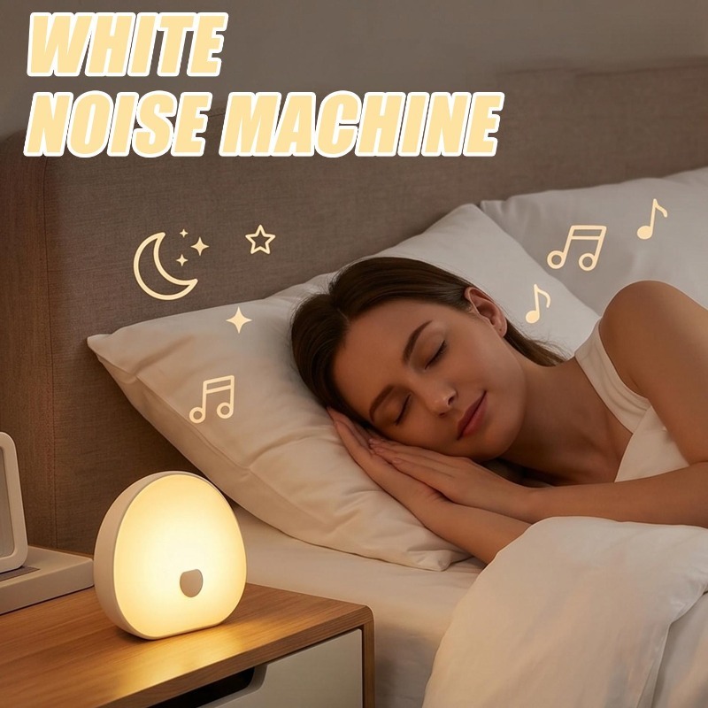 Baby Sound Machine White - Maszyna do białego szumu RGB z