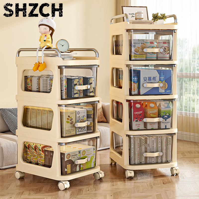 Baby Nursery Essentials - Wielofunkcyjny wózek na przekąski, mobilny organizer,