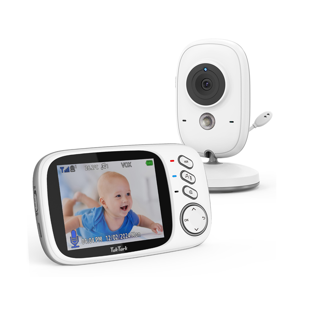 Wearable Baby Monitor - TakTark 3.2-calowy Bezprzewodowy Monitor Wideo dla