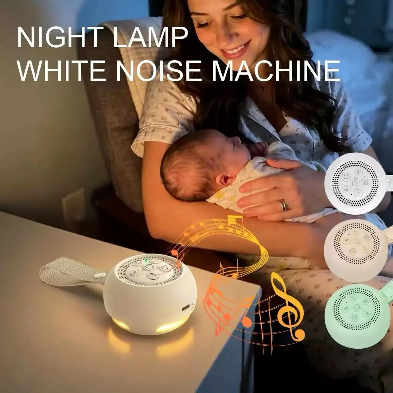 Baby Sound Machine White - Maszyna do białego szumu z ciepłym