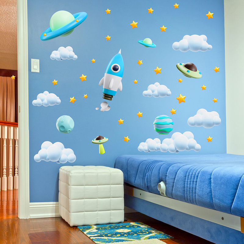 Baby Nursery Diy - Naklejka ścienna dla dzieci z motywem