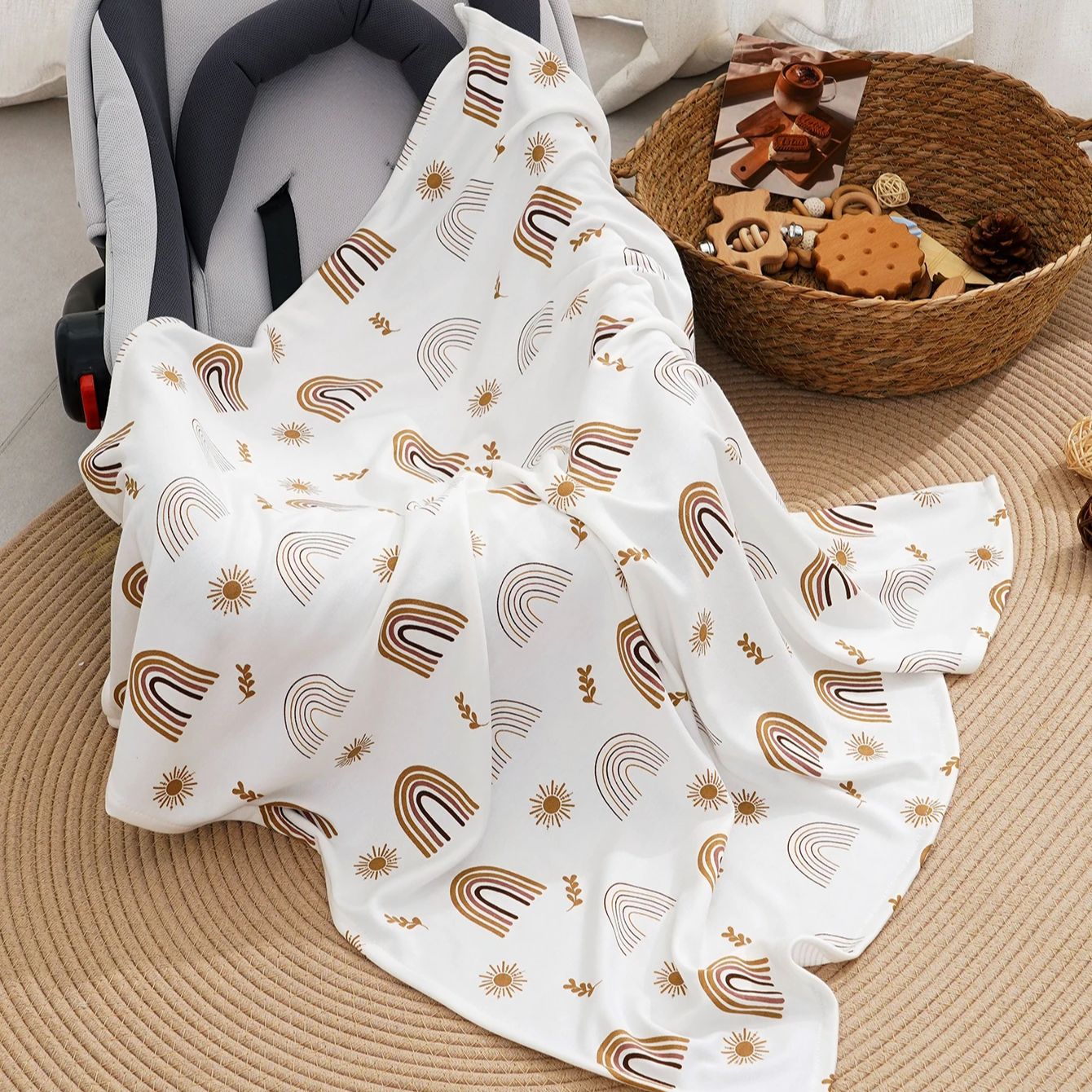 Baby Nursery Essentials - Kocyki bambusowe dla noworodków Elinfant, miękkie