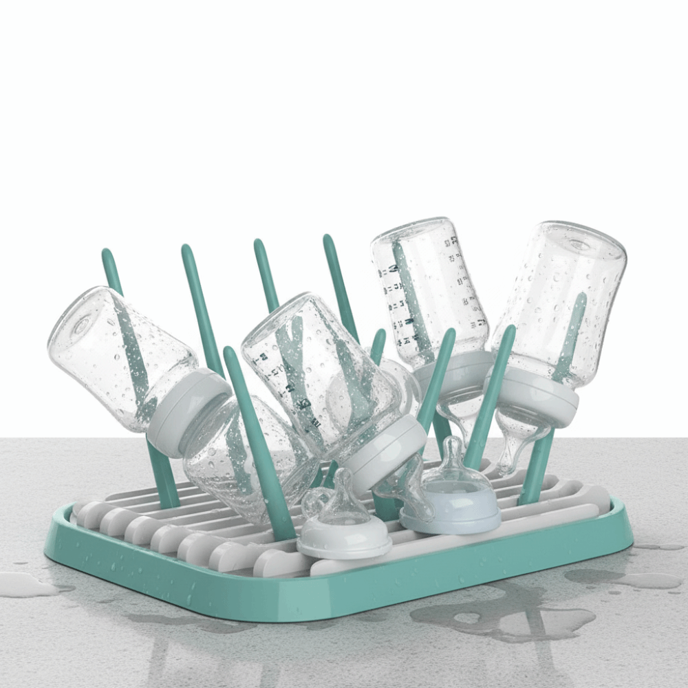 Baby Nursery Essentials - Składana suszarka do butelek dla niemowląt,