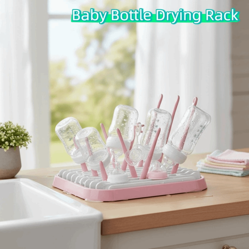 Baby Nursery Essentials - Składany stojak do suszenia butelek dla