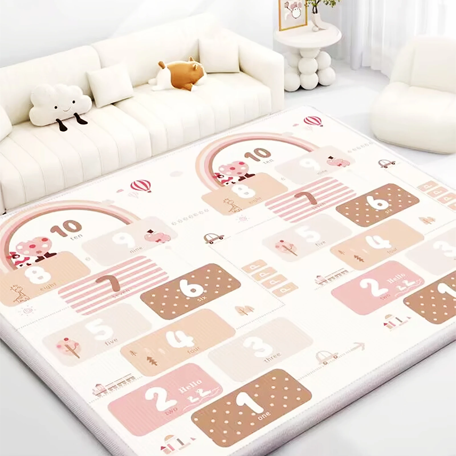 Baby Nursery Mat - Gruba Mata Edukacyjna dla Dzieci 1/0.5cm