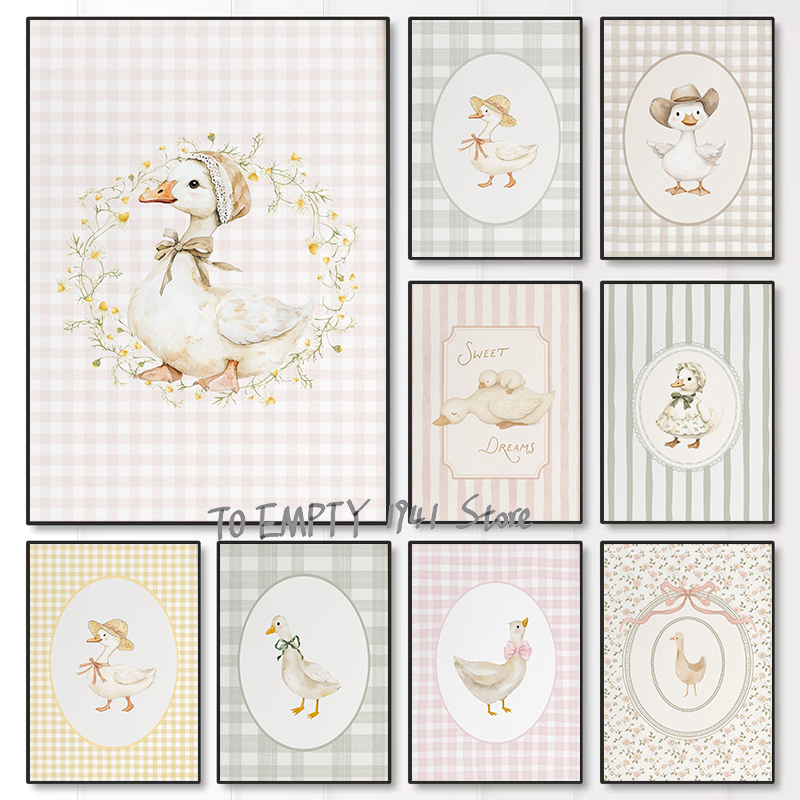Baby Nursery Images - Głupka Mała Gęś Kaczka z Karczkiem
