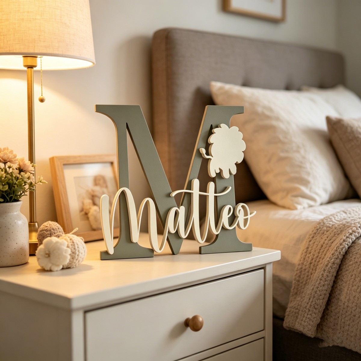 Baby Nursery Diy - 1 szt. Personalizowana drewniana tabliczka z