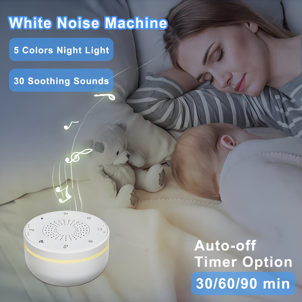 Baby Sound Machine White - Urządzenie generujące biały szum dla niemowląt,