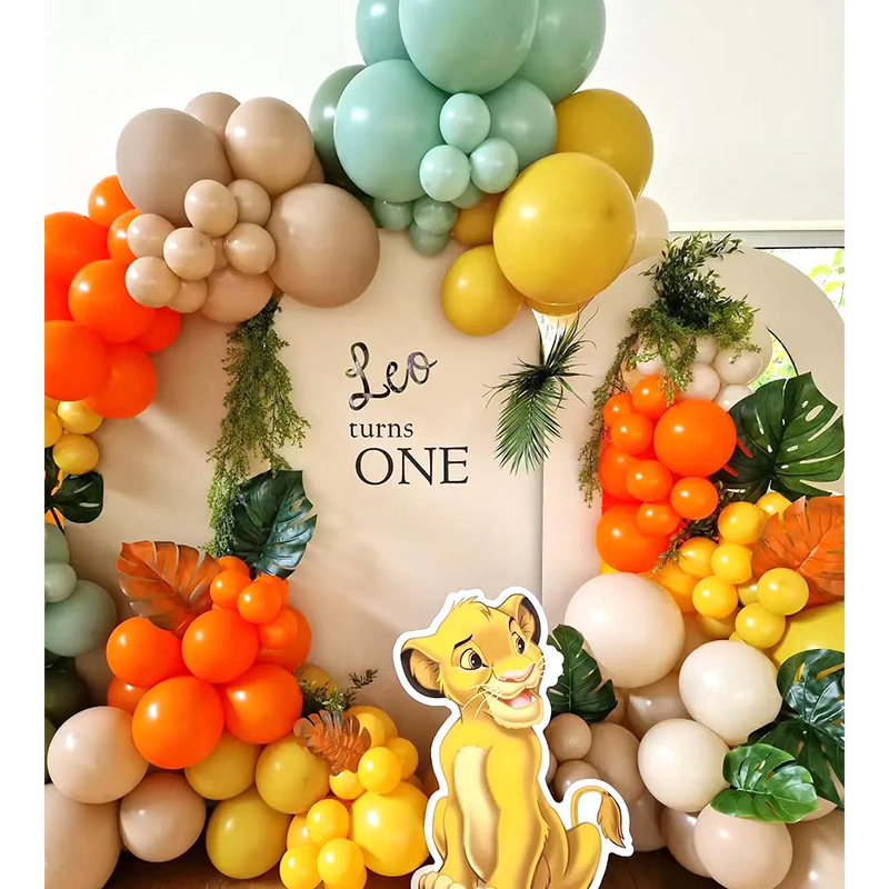 Baby Nursery Jungle Theme - Zestaw girlandy balonowej z motywem Króla