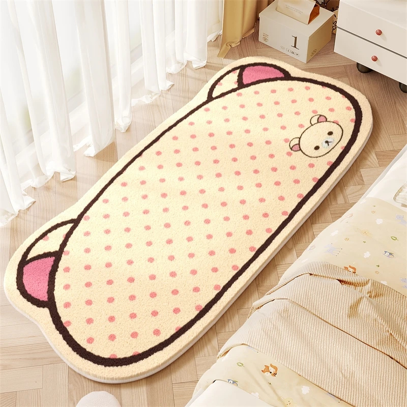 Baby Nursery Mat - Uroczy pluszowy dywanik Rilakkuma, przytulna mata