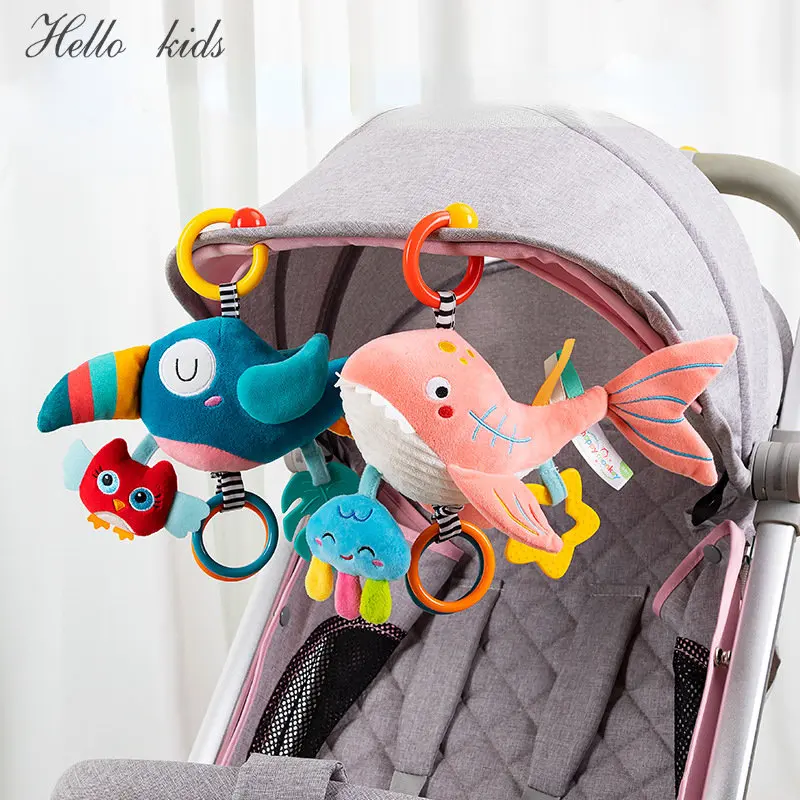 Baby Nursery Images - Noworodek miękki pluszowy zabawka gryzak grzechotki