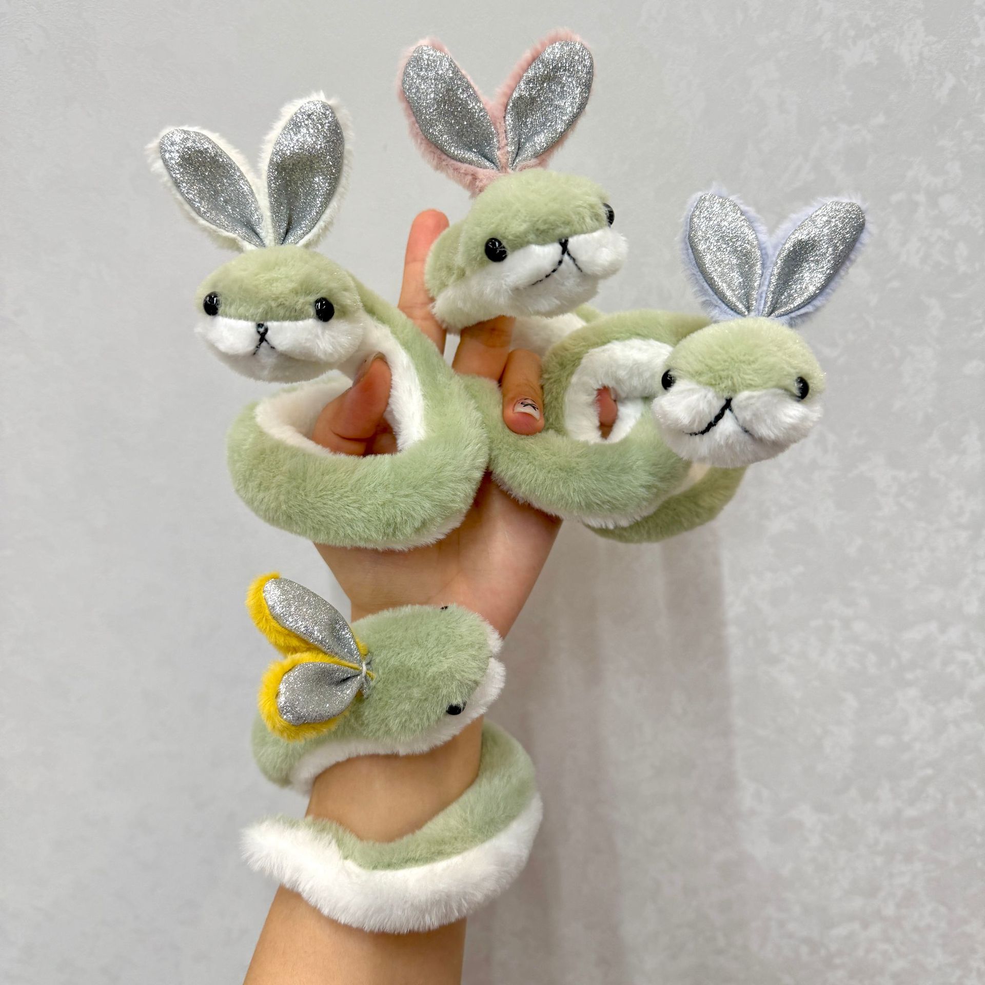 Baby Nursery Green - 37cm Pluszowy Wąż Ozdobny Urocza Kreskówkowa