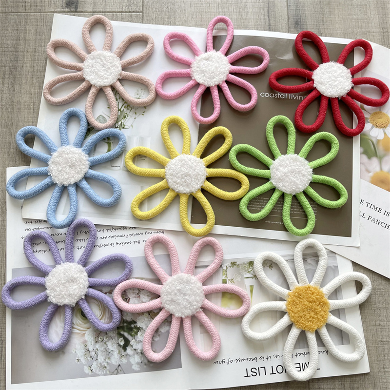 Baby Nursery Fabric - Bawełniana lina tkana stokrotka ściana kwiatów