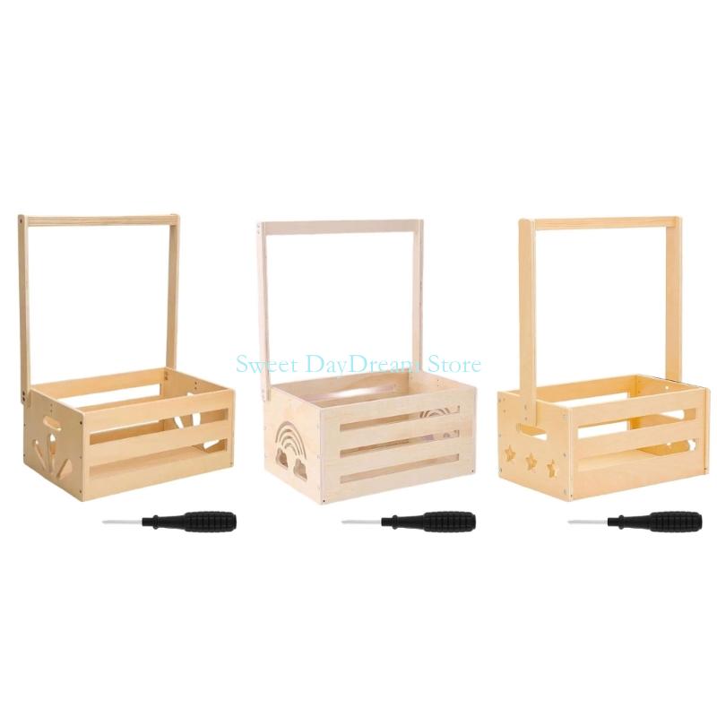 Baby Nursery Basket - Y88C Drewniane prysznice dla dzieci w