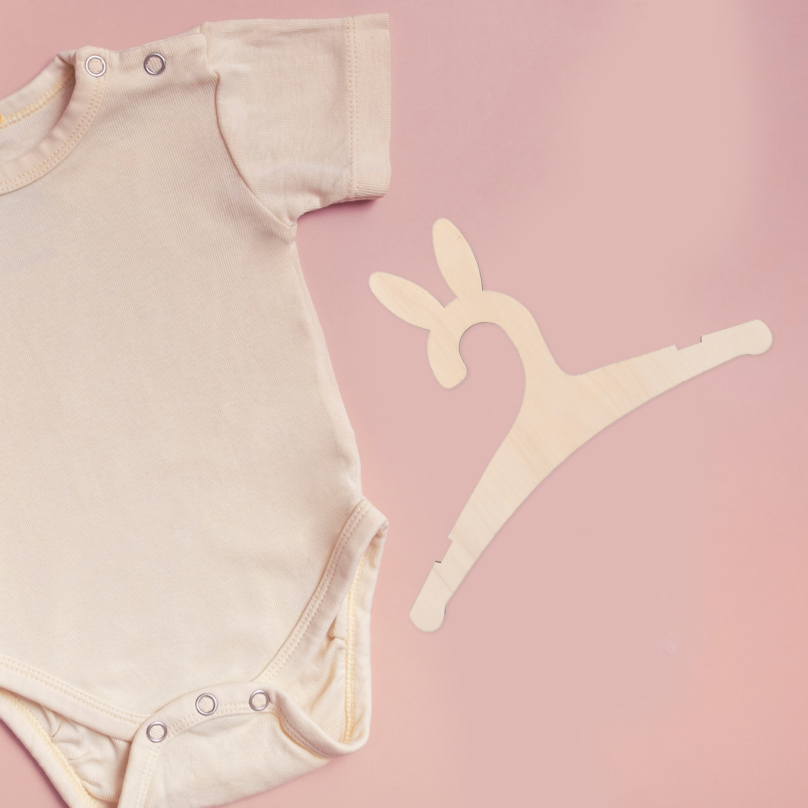 Baby Nursery Diy - 5 szt. drewnianych wieszaków na ubranka