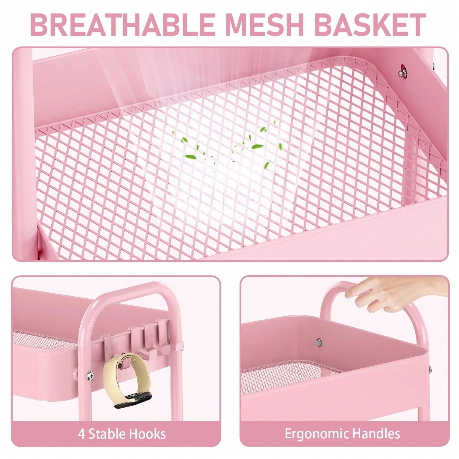 3-poziomowy metalowy wózek na  – Baby Nursery Essentials recenzja i cena