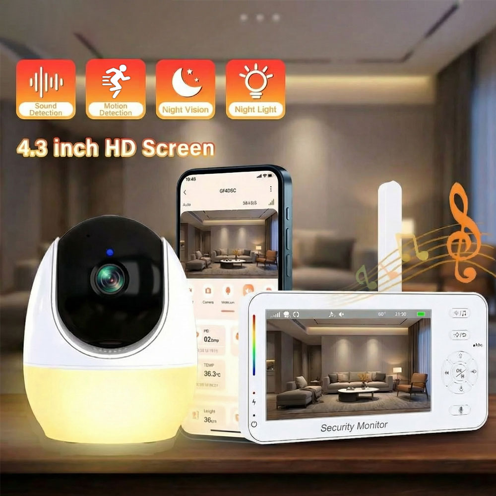 Monitor wideo dla niemowląt 4, – Baby Nursery Temperature recenzja i cena