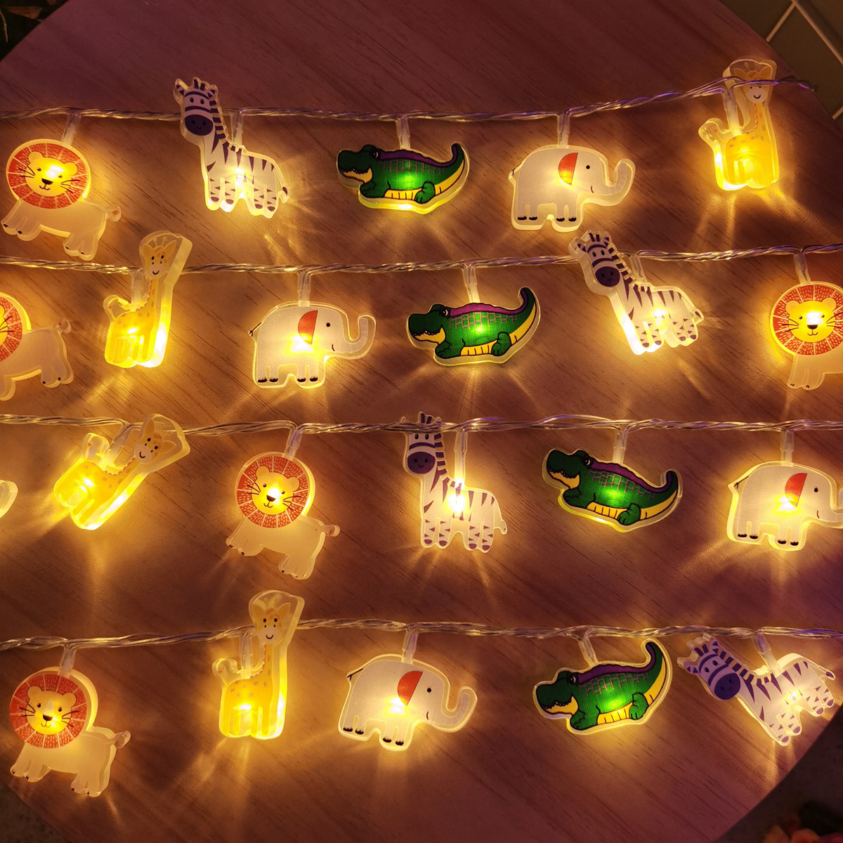 Lampki dekoracyjne LED z motyw – Baby Nursery Jungle Theme recenzja i cena