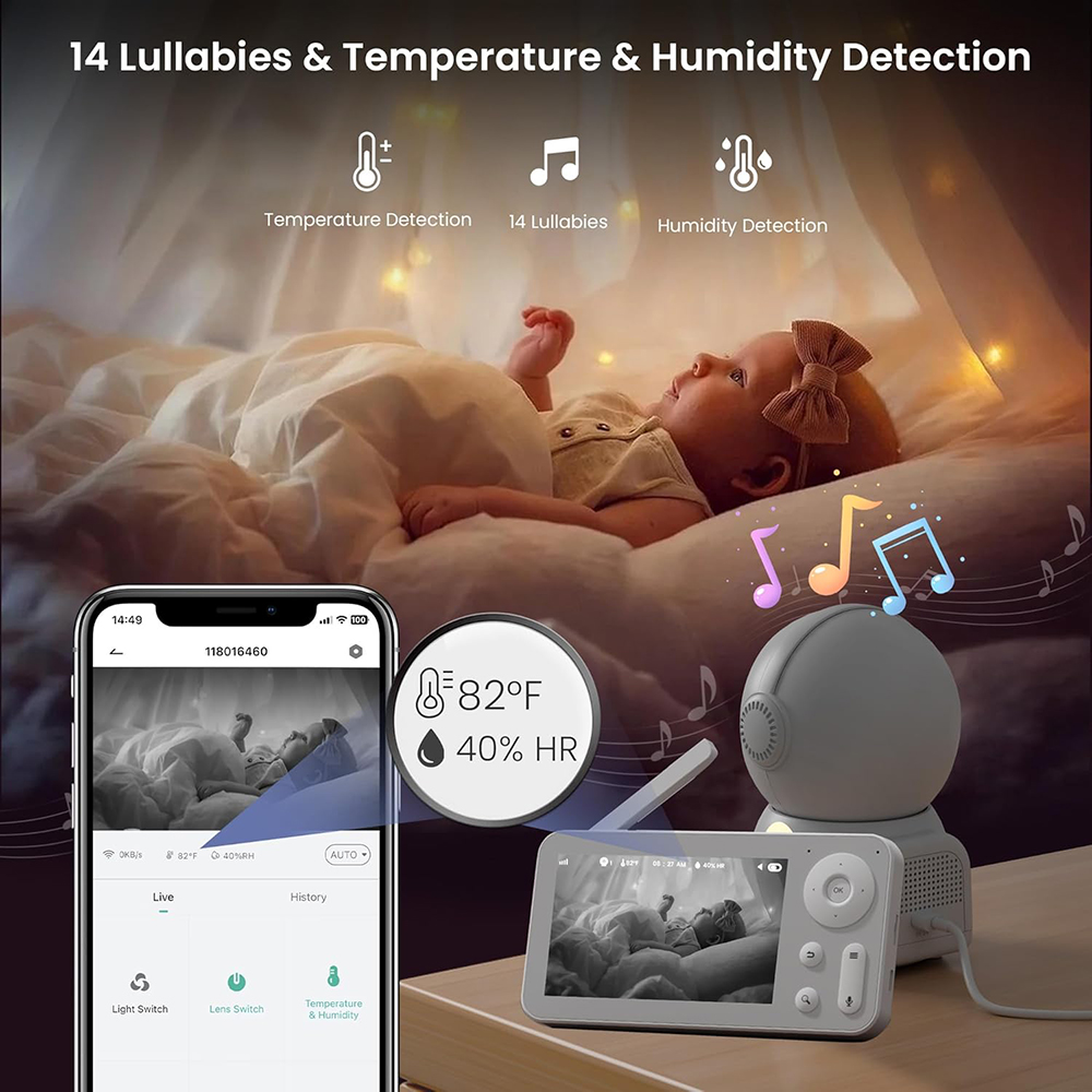 Niania elektroniczna 2K z 2 ka – Baby Nursery Temperature recenzja i cena