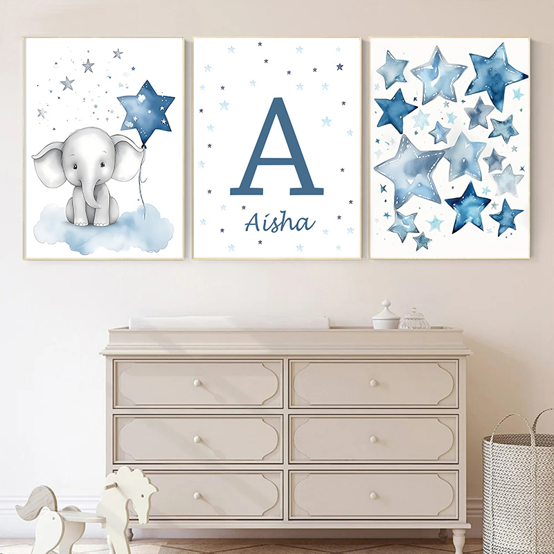 Niebieski Księżyc i Gwiazdy Im – Baby Nursery Images recenzja i cena