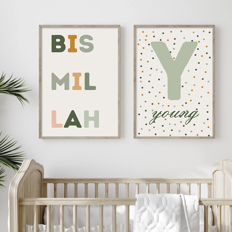 Islamskie Bismillah Zielone Kr – Baby Nursery Green recenzja i cena