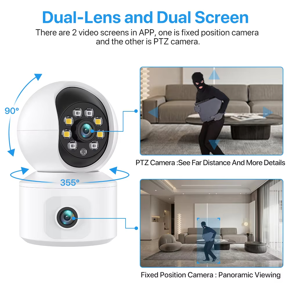 Kamera IP WiFi ICSEE 6MP z pod – Baby Nursery Camera recenzja i cena
