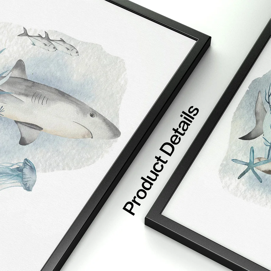 Plakaty i druki wieloryb rekin – Baby Nursery Images recenzja i cena