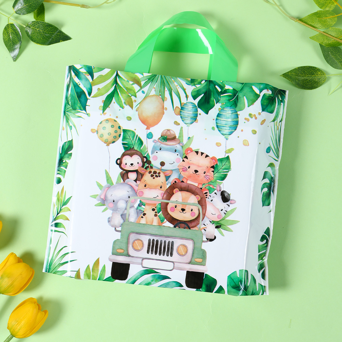 25/50szt Safari Torby na preze – Baby Nursery Jungle Theme recenzja i cena