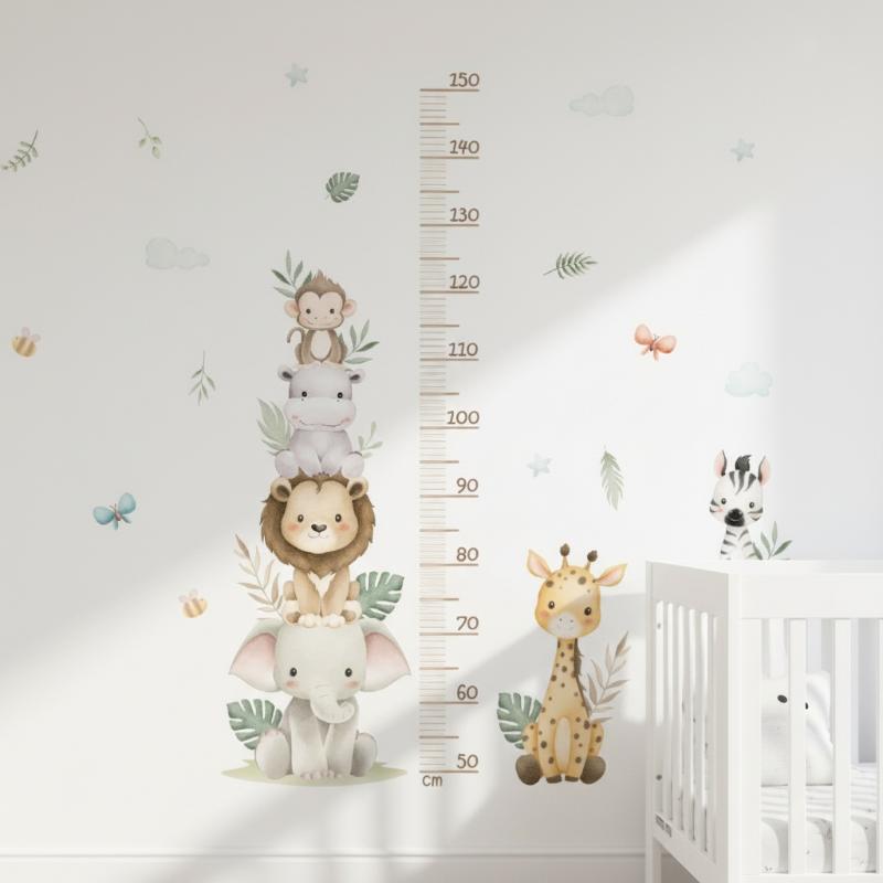 Naklejka z wykresem wzrostu dl – Baby Nursery Jungle Wallpaper recenzja i cena