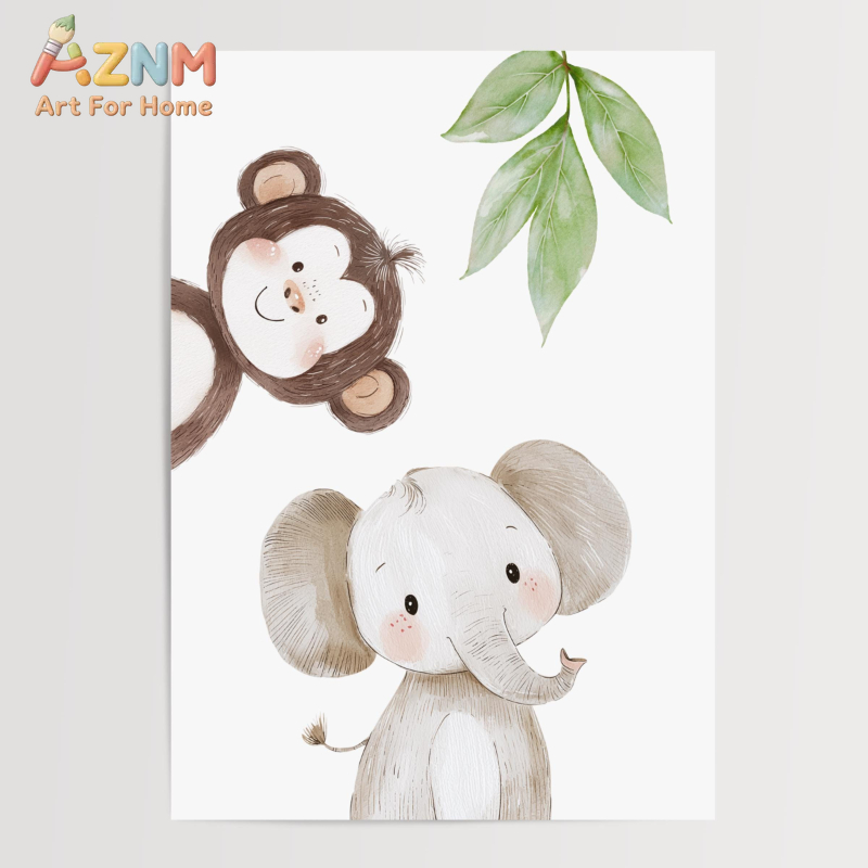1 szt./3 szt. Obrazki do pokoj – Baby Nursery Jungle Theme recenzja i cena