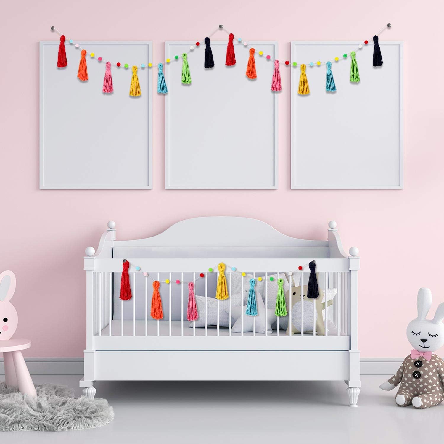 3-częściowa kolorowa tęczowa g – Baby Nursery Fabric recenzja i cena