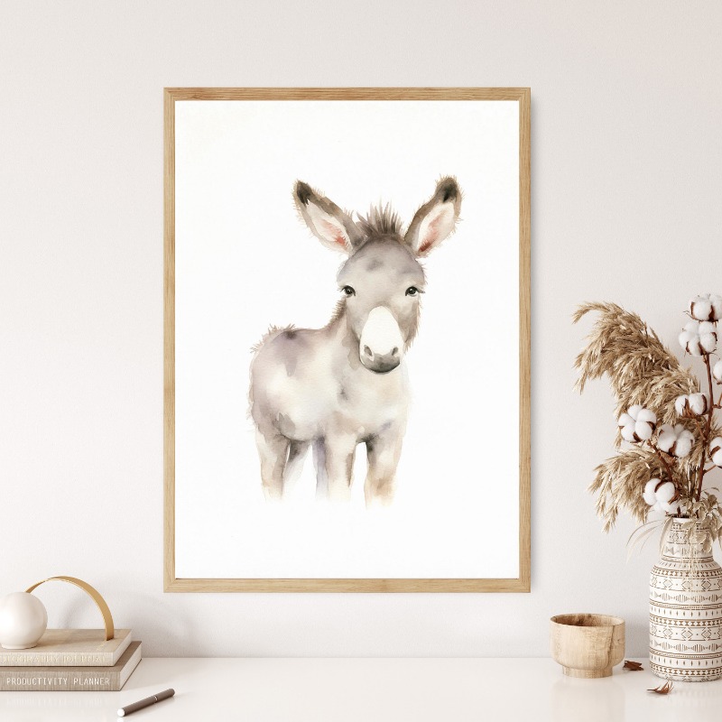 Akwarela zwierzęta gospodarski – Baby Nursery Images recenzja i cena