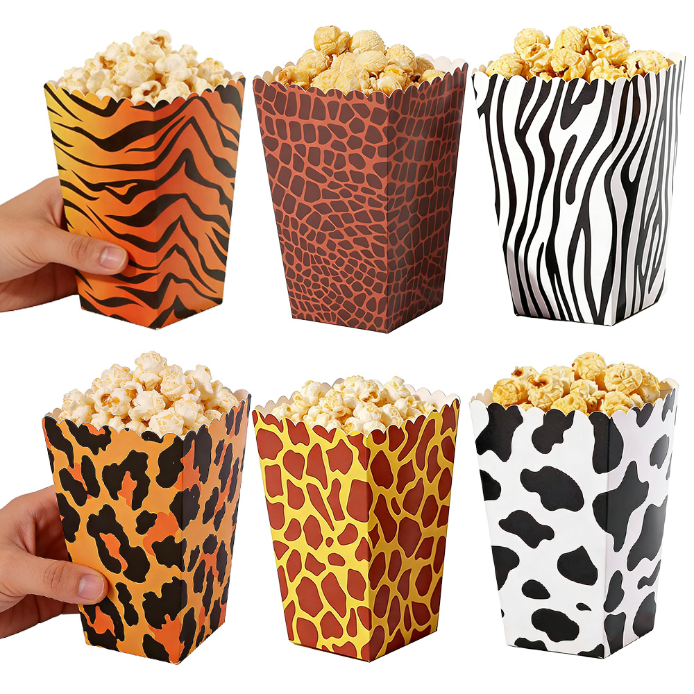 6-36 szt. Pudełka na popcorn z – Baby Nursery Jungle Theme recenzja i cena