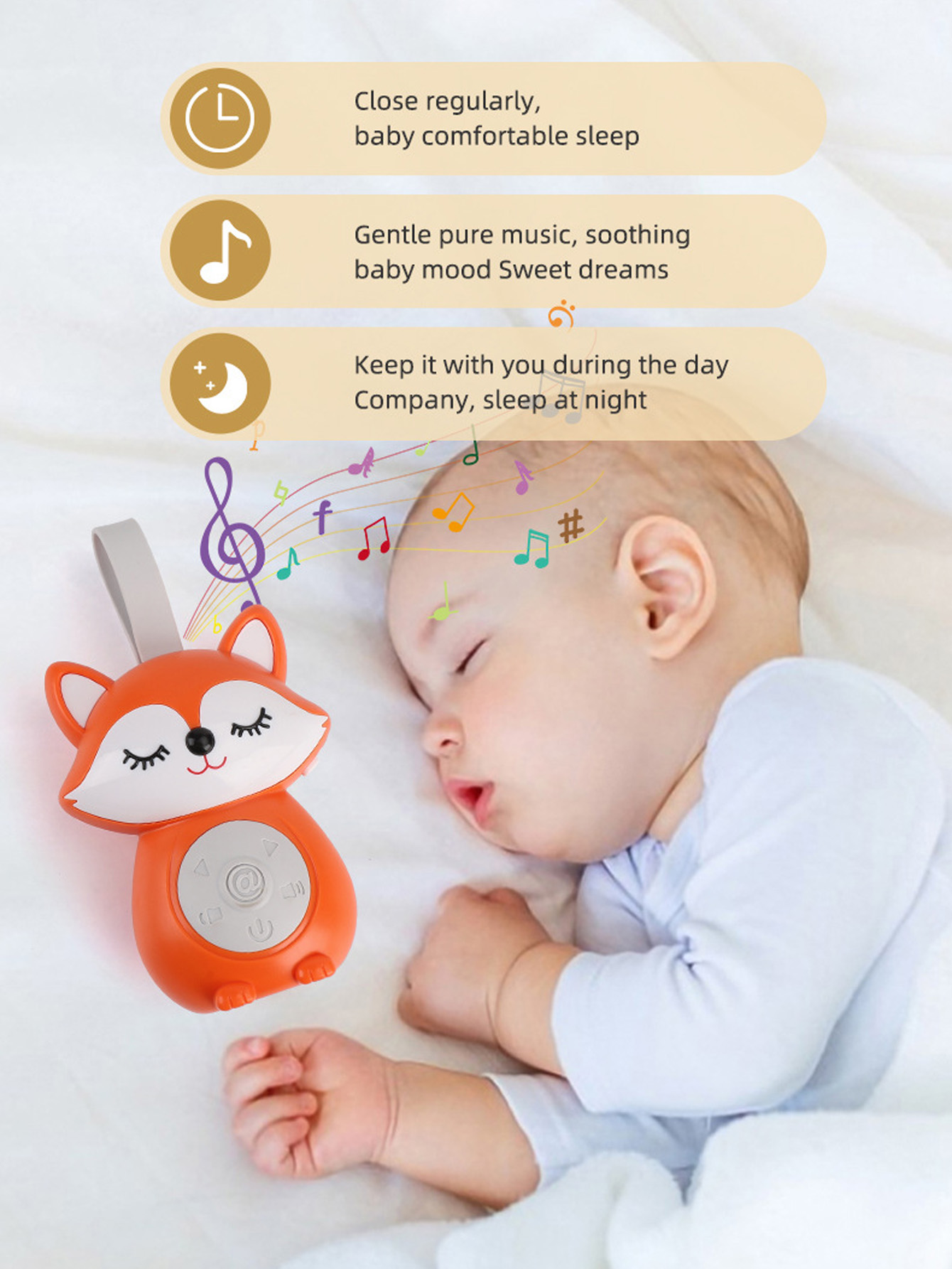 Maszyna dźwiękowa dla niemowlą – Baby Sound Machine White recenzja i cena