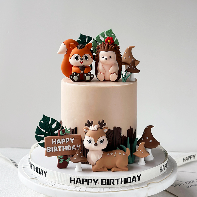 Zestaw nakładek na tort Safari – Baby Nursery Jungle Theme recenzja i cena
