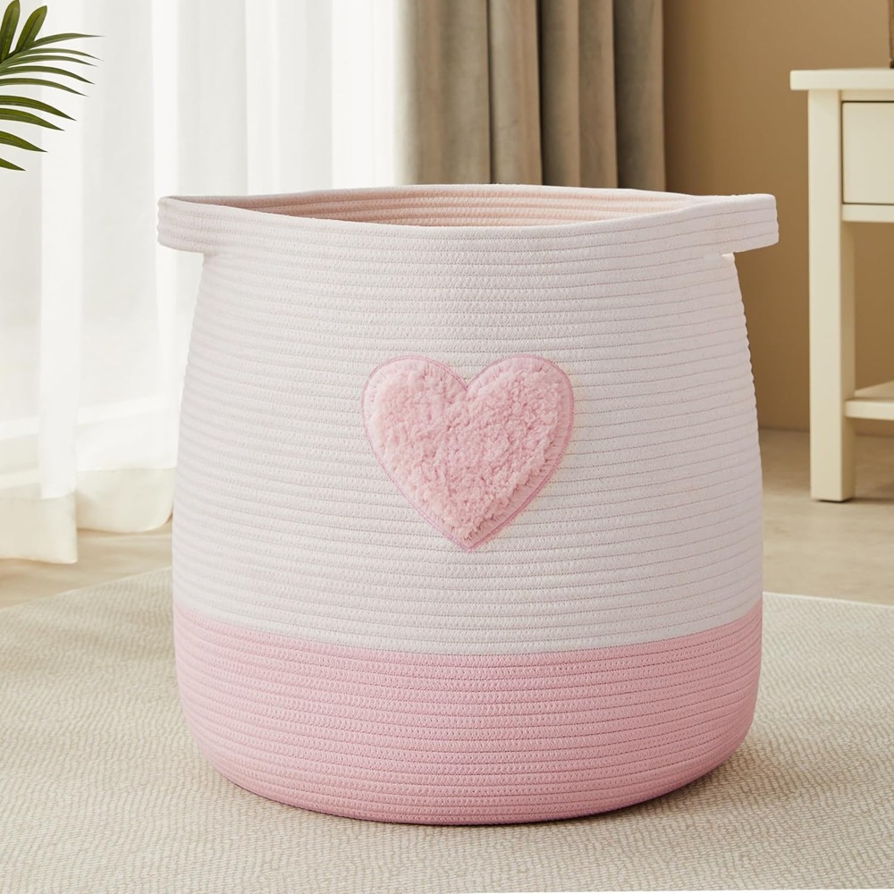 Różowy Kosz na Pranie dla Dzie – Baby Nursery Basket recenzja i cena