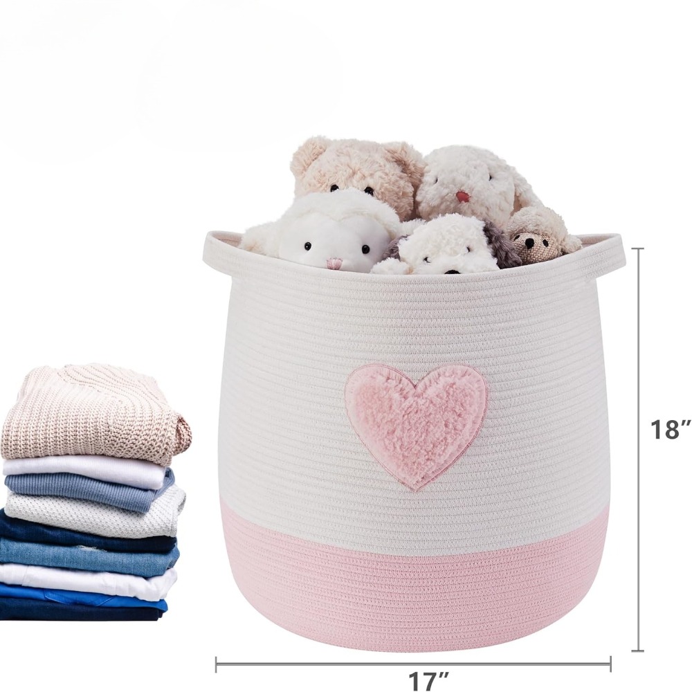 Różowy Kosz na Pranie dla Dzie – Baby Nursery Basket recenzja i cena