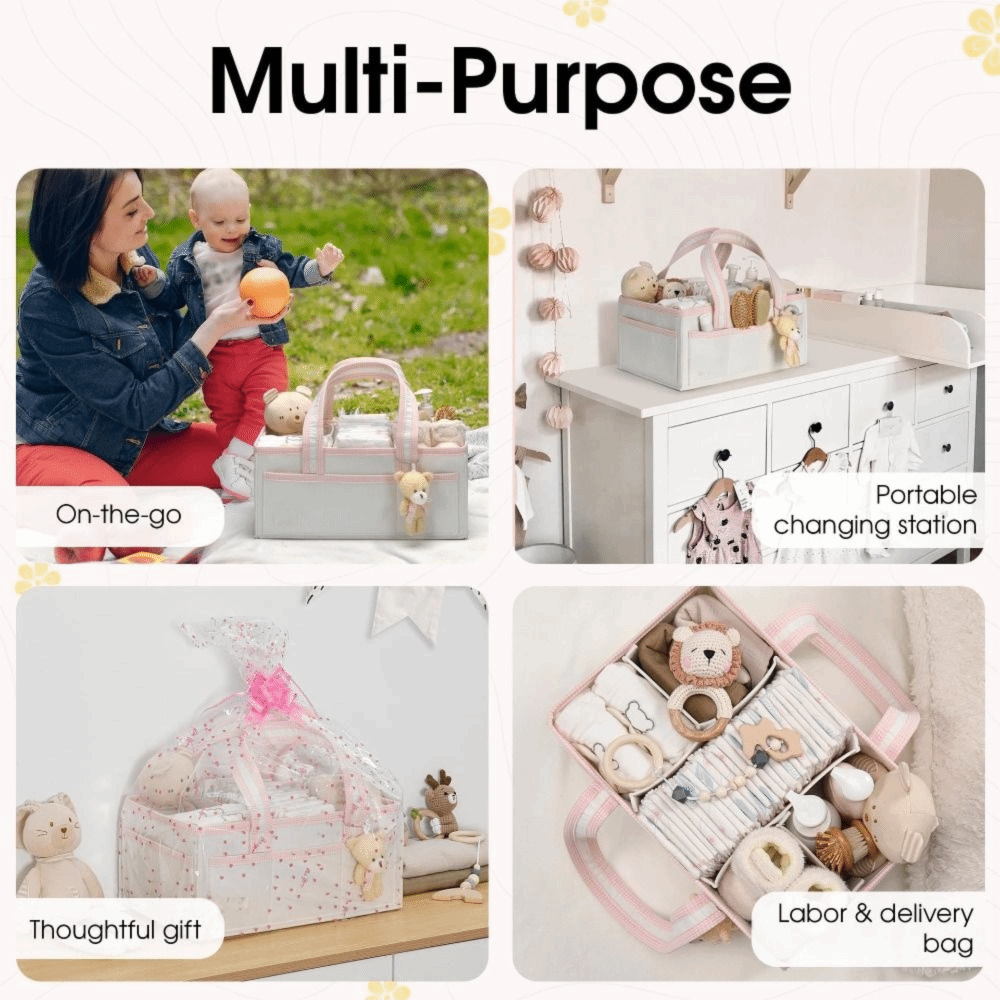 Filcowy organizer na pieluchy  – Baby Nursery Basket recenzja i cena