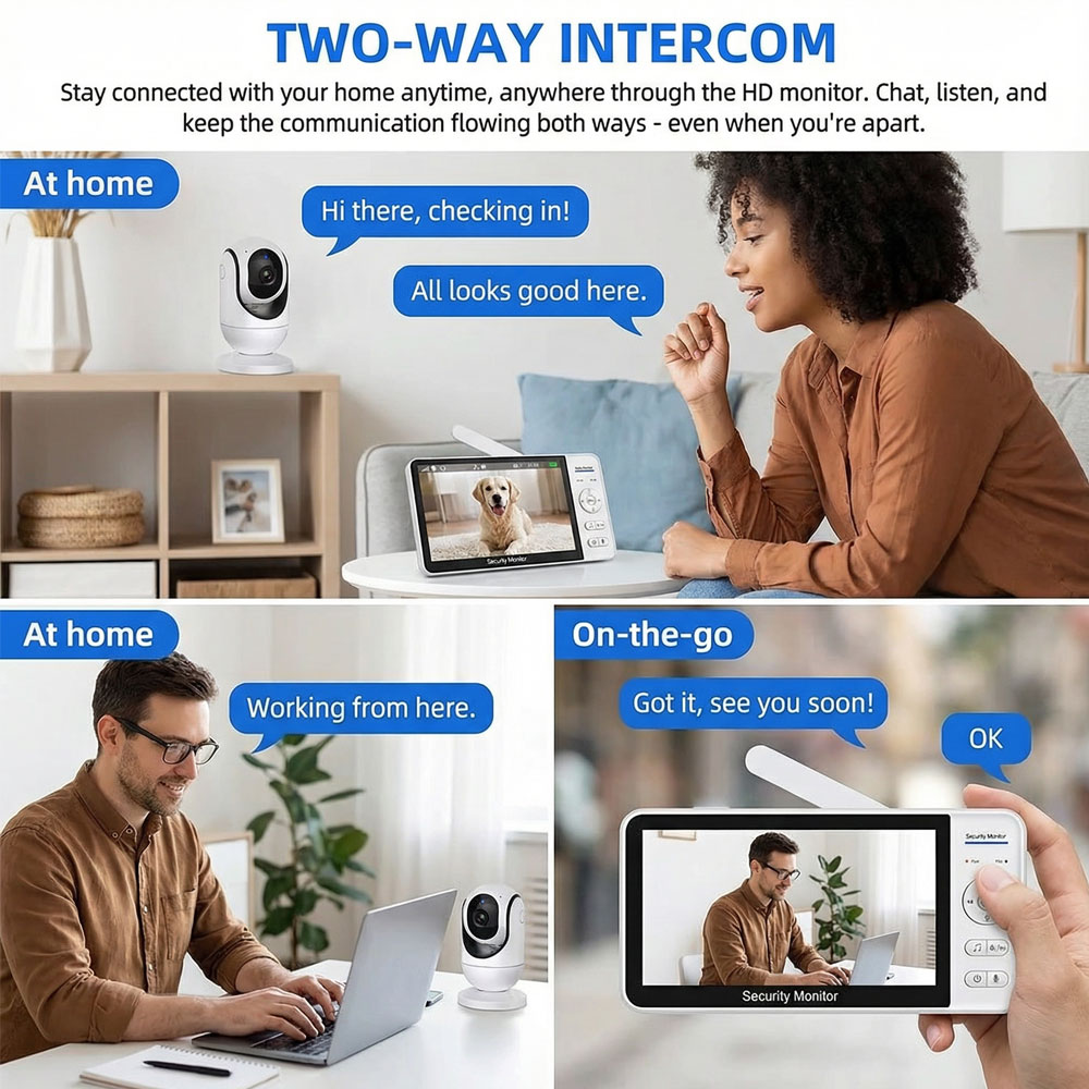 7-calowy Duży Ekran Niania Ele – Baby Nursery Temperature recenzja i cena