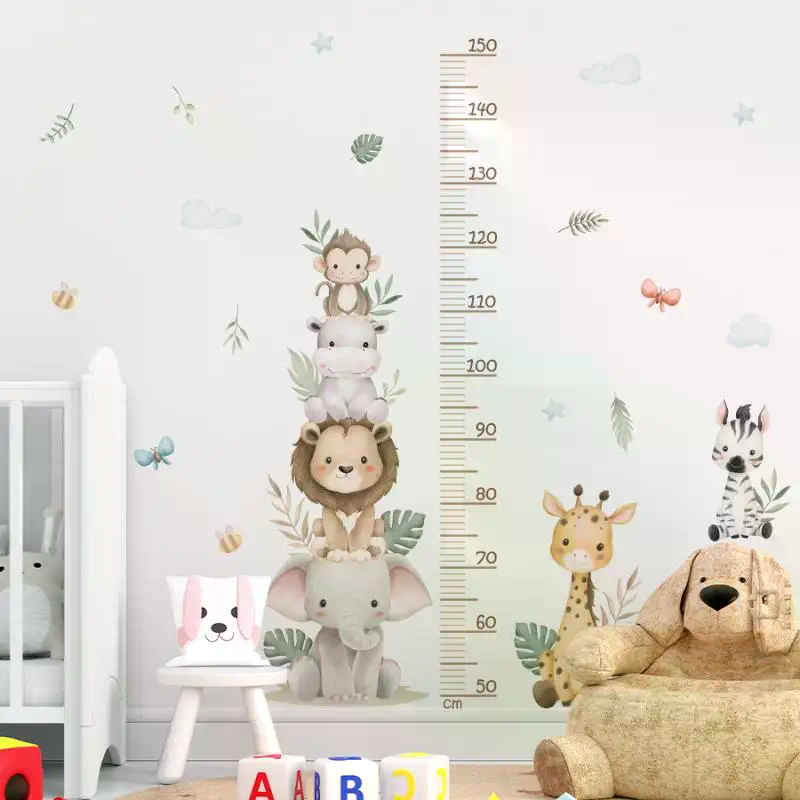 Naklejka z wykresem wzrostu dl – Baby Nursery Jungle Wallpaper recenzja i cena