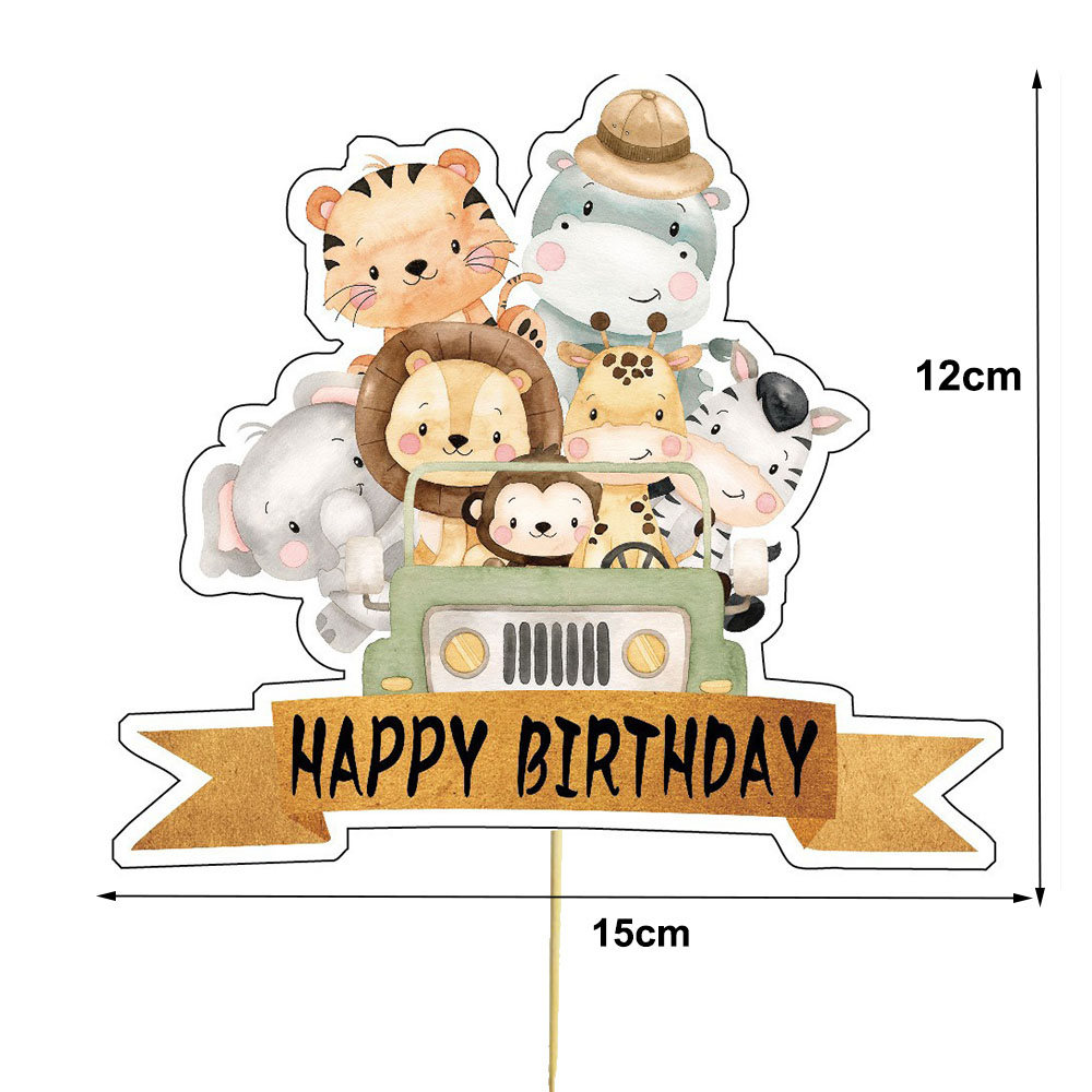 Ozdoby na babeczki Safari Baby – Baby Nursery Jungle Theme recenzja i cena