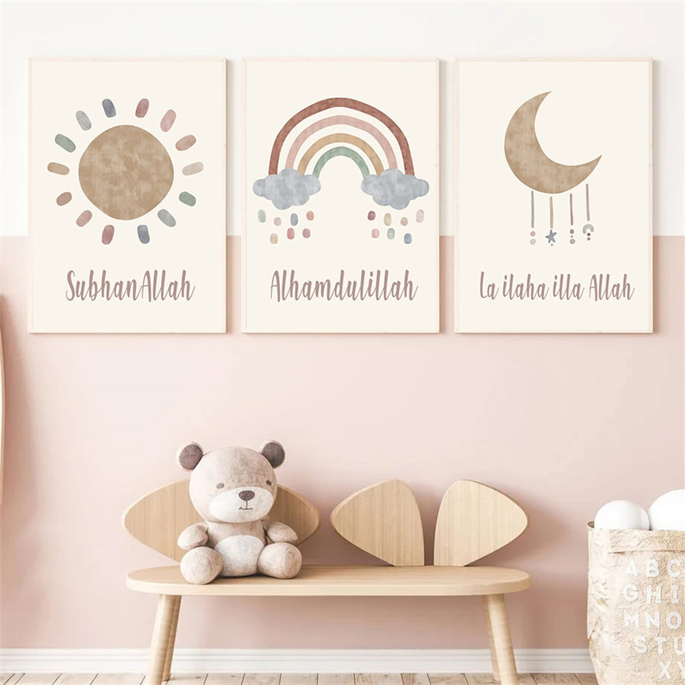 Sun Cloud Rainbow Posters Isla – Baby Nursery Images recenzja i cena