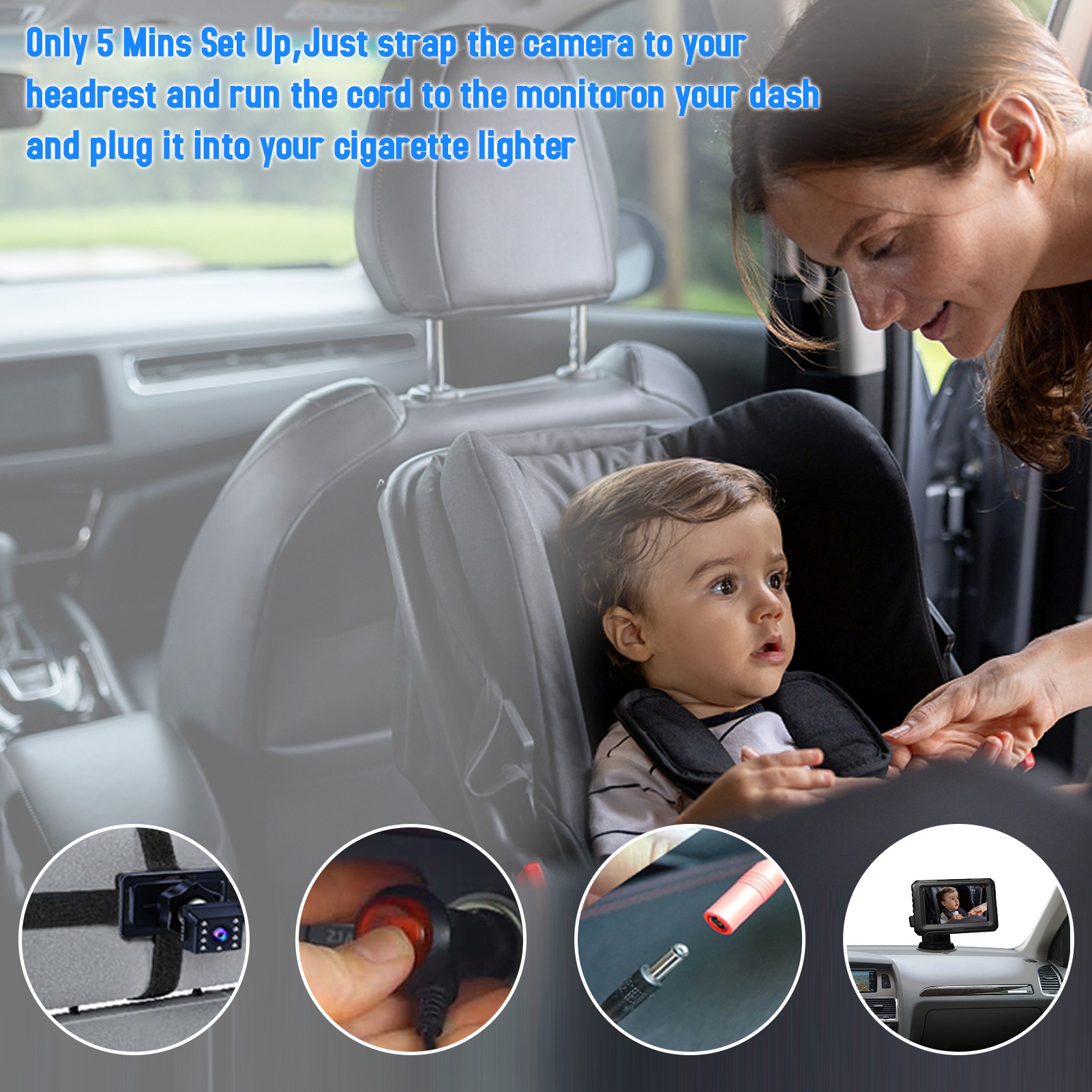 Lusterko samochodowe dla dziec – Baby Nursery Camera recenzja i cena