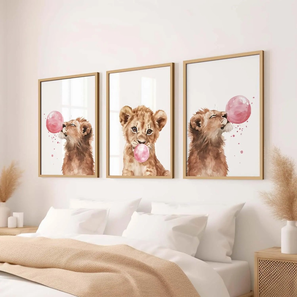 Zestaw obrazków do pokoju dzie – Baby Nursery Jungle Theme recenzja i cena