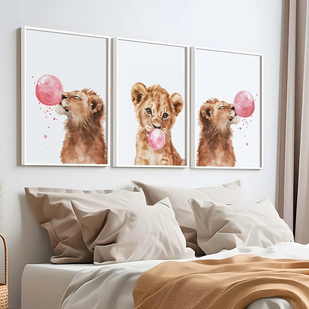 Zestaw obrazków do pokoju dzie – Baby Nursery Jungle Theme recenzja i cena