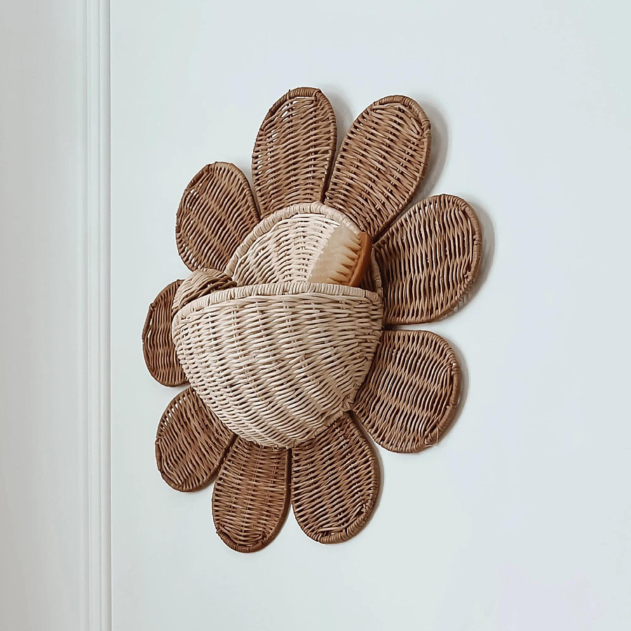 Nordic Sun Flower Ręcznie tkan – Baby Nursery Basket recenzja i cena