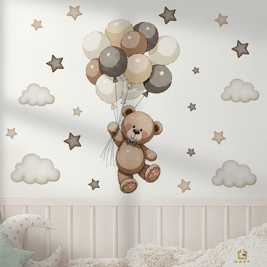Urocze naklejki ścienne z misi – Baby Nursery Needs recenzja i cena