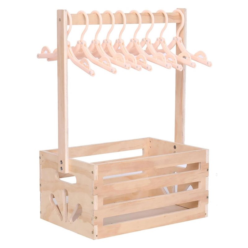 Drewniany kosz na prezenty na  – Baby Nursery Basket recenzja i cena