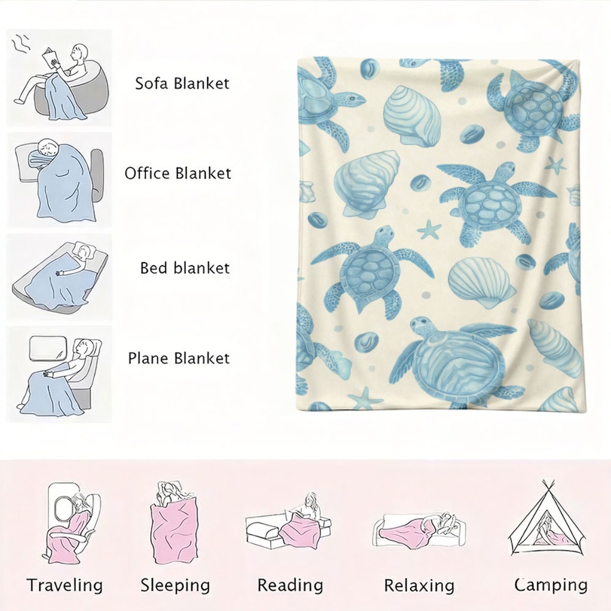 Uroczy koc plażowy z motywem o – Baby Nursery In Hospital recenzja i cena