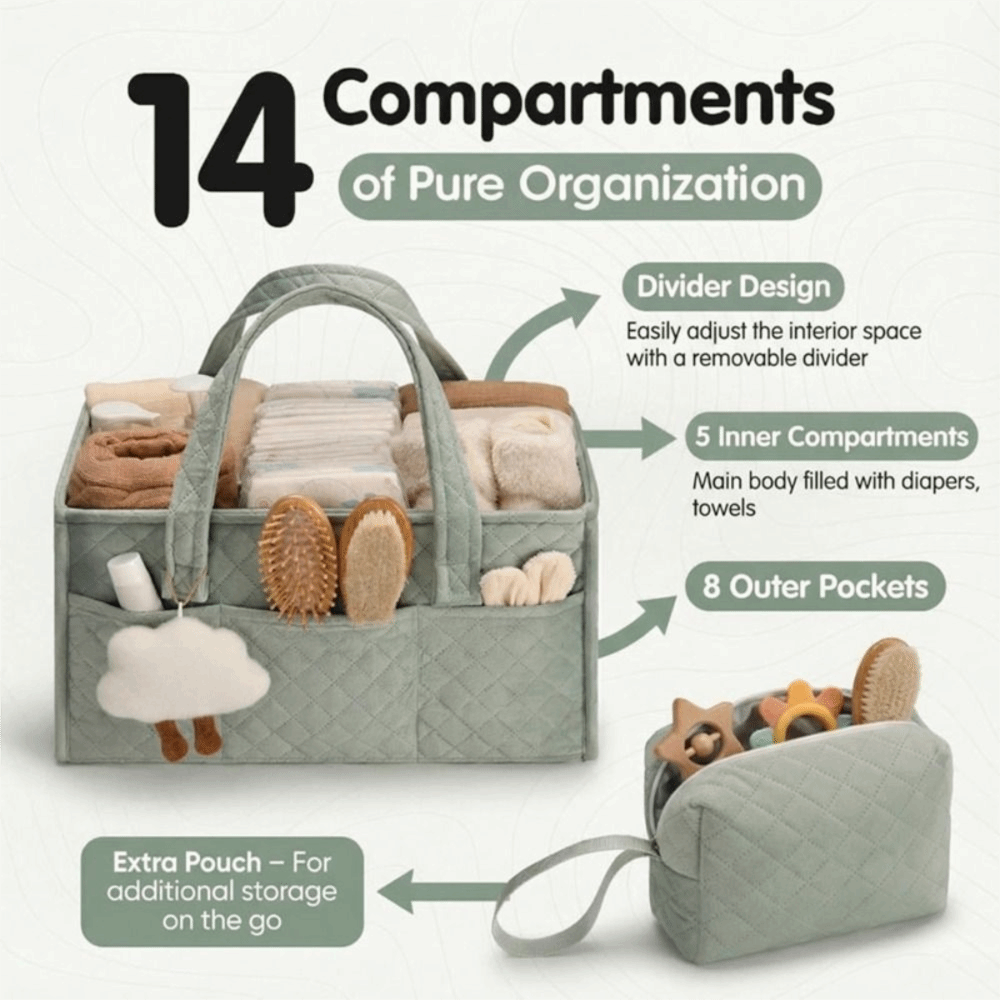 Organizer na pieluchy dla niem – Baby Nursery Essentials recenzja i cena
